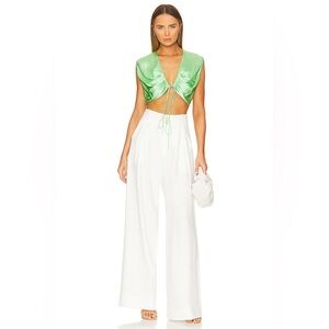 The femm from Revolve wide leg white pant
